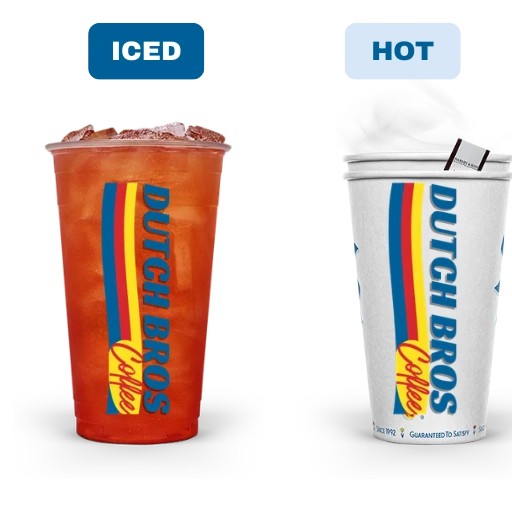 Double Rainbro Iced and Hot