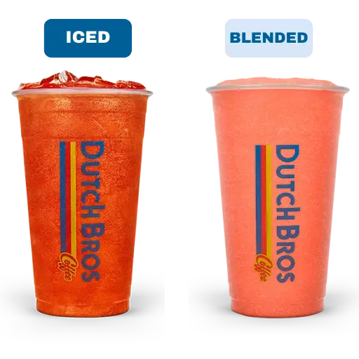 Double Rainbro Zero Sugar Rebel ICED AND BLENDED