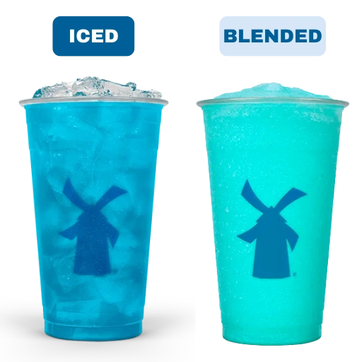 Electric Berry Lemonade blended and iced