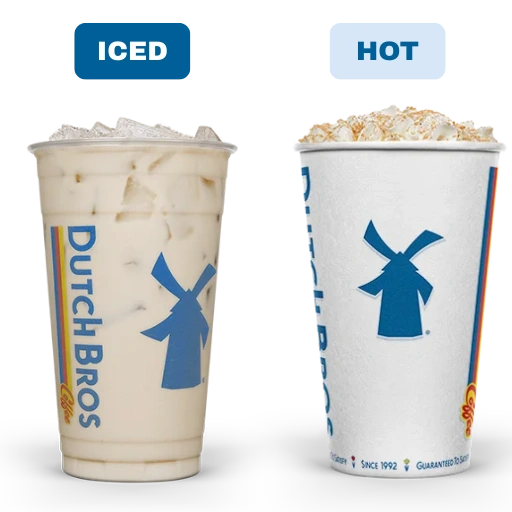 White Chocolate Chai Latte iced and hot