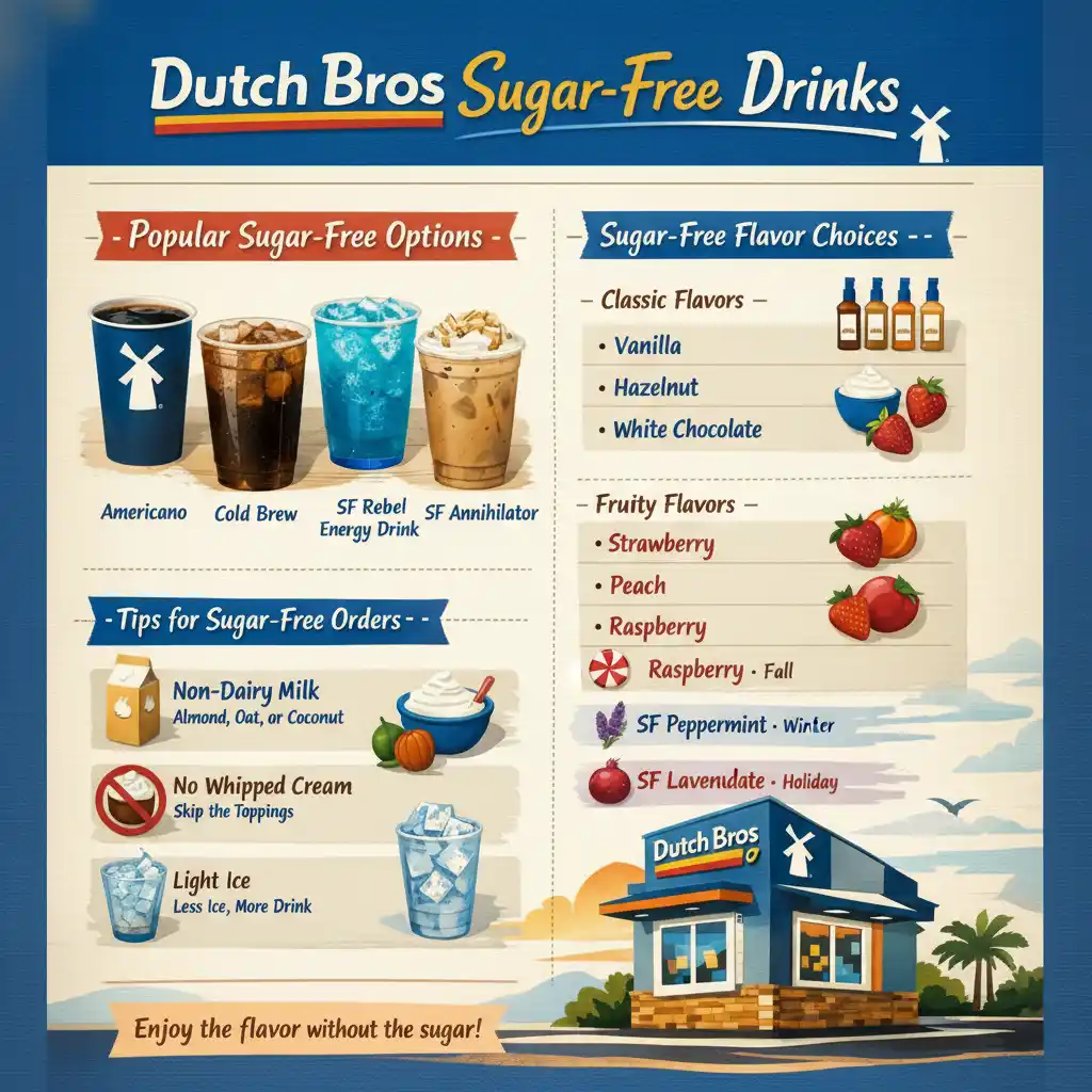dutch bros sugar free flavors